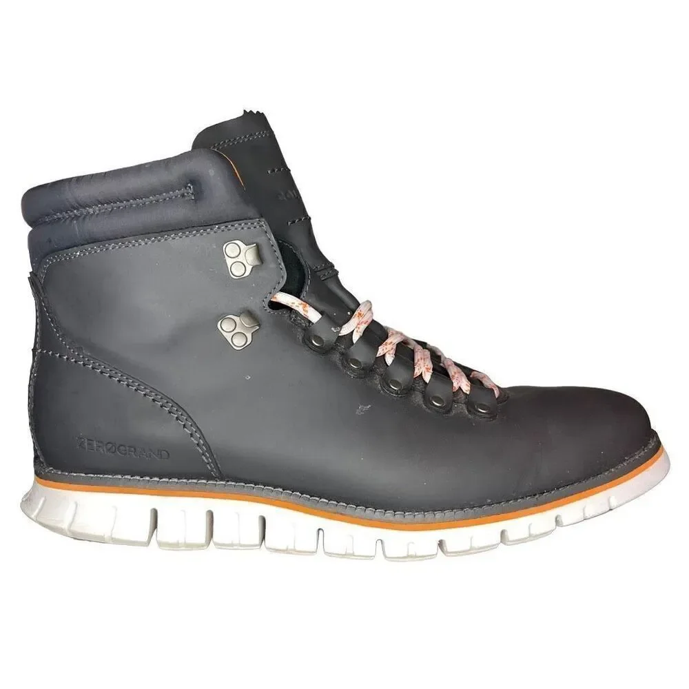 Cole Haan Zerogrand Hiking Boot Waterproof Men’s 10.5 N C31627 Gray/ Orange